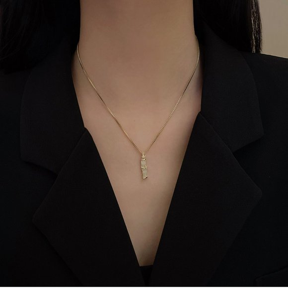 Jewelry - Bamboo Opal Necklace- Gold